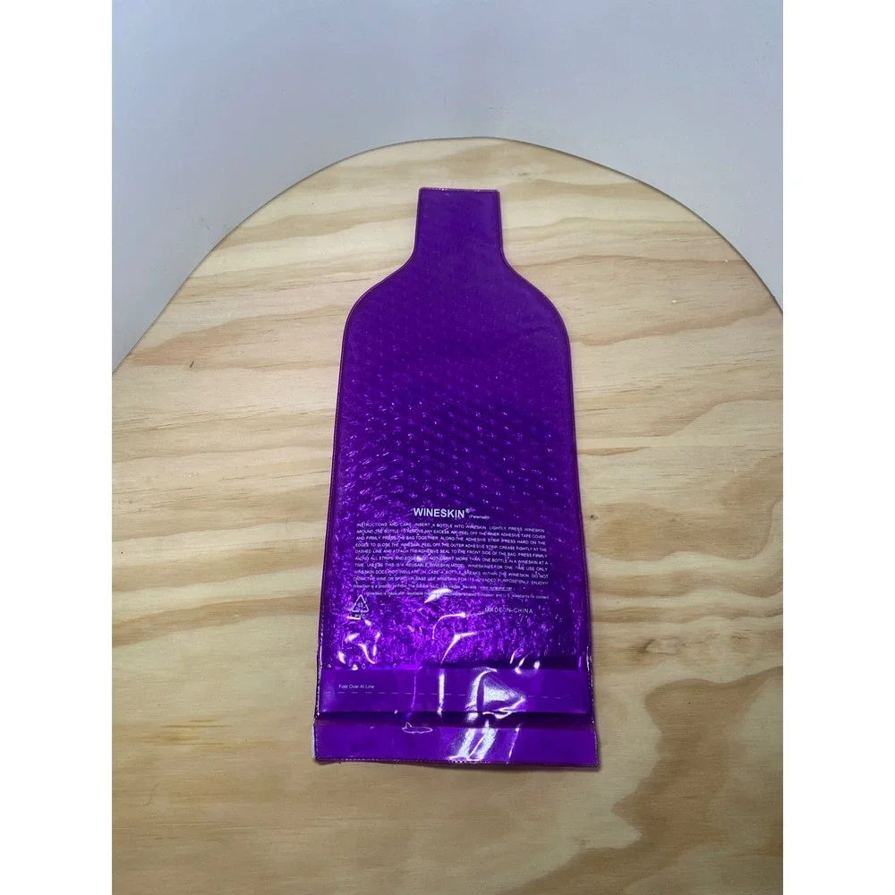 Koloa Rum Co WineSkin Purple Metallic Bottle Protector Travel Kauai Hawaii
